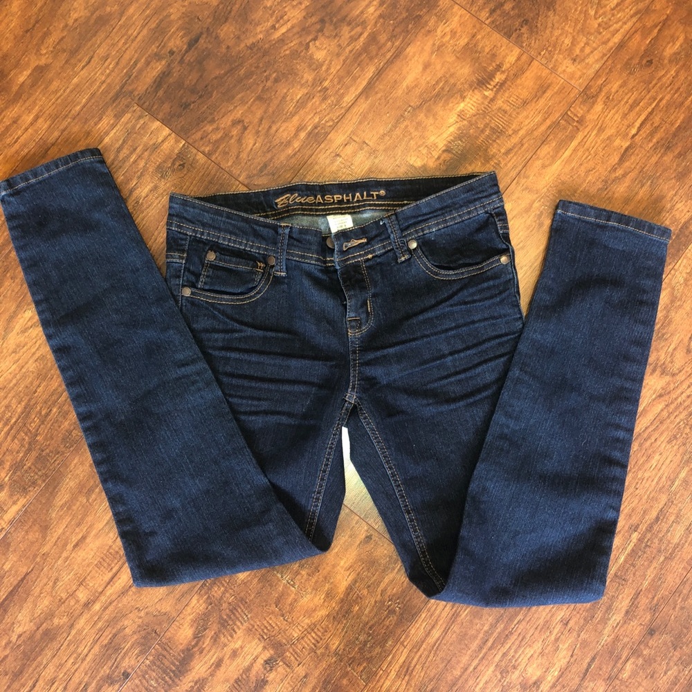 BlueAsphalt skinny jeans size 9 short